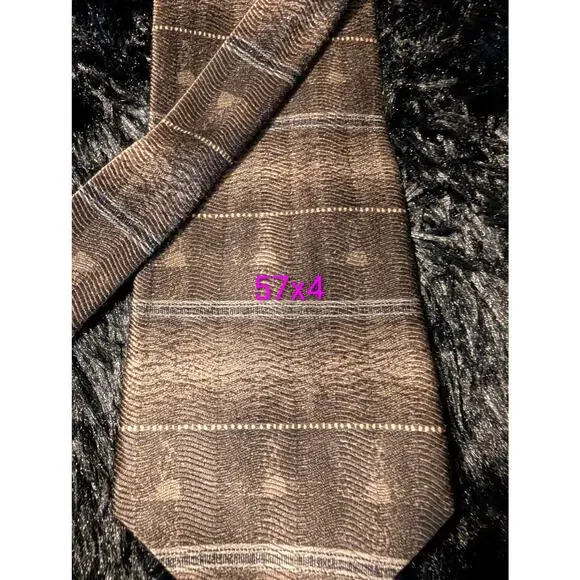 Vintage J Ferrar 100% Silk Neck Tie USA Made 57"x4" RW51093 Classic - Picture 3 of 4